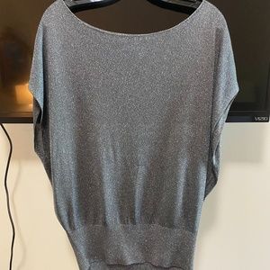 Alice + Olivia Silver Blouse